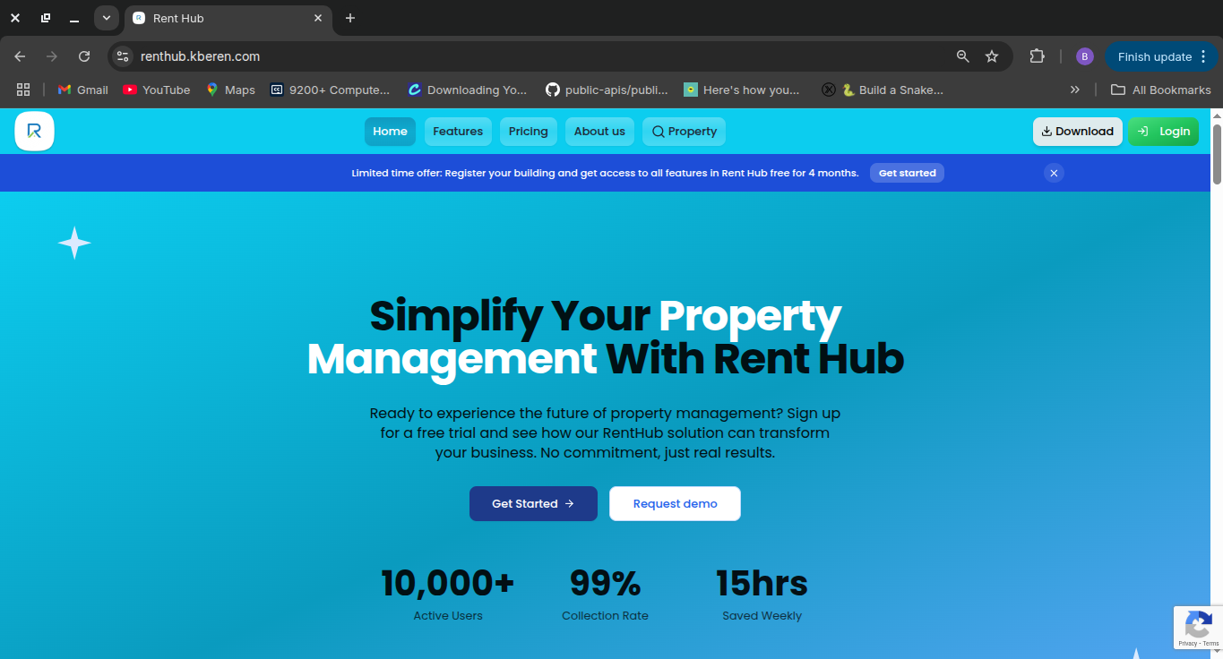 Rent Hub Website